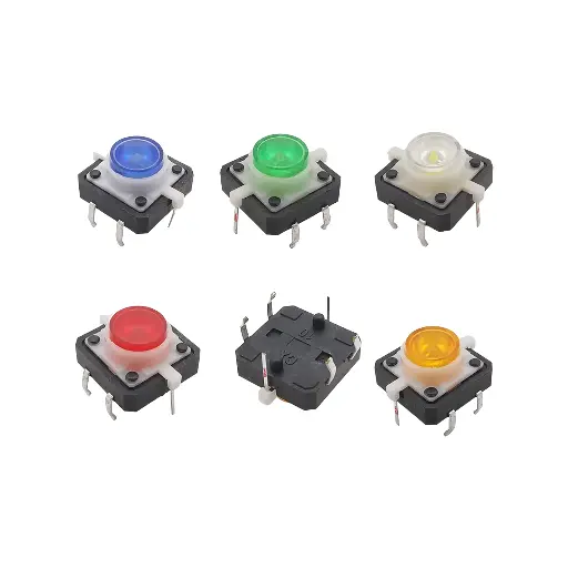 12*12*7.3mm Tactile Push Button LED